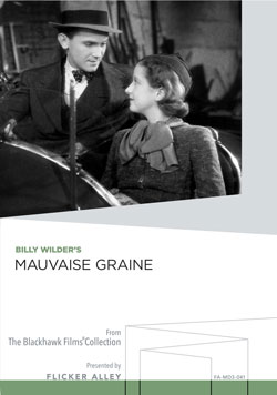 Flicker Alley blu-ray DVD silent film buy watch stream Billy Wilder's Mauvaise Graine Manufactured-On-Demand MOD DVD