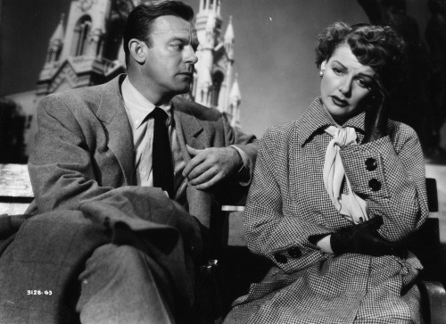 Dennis O'Keefe and Ann Sheridan in Woman on the Run (1950)