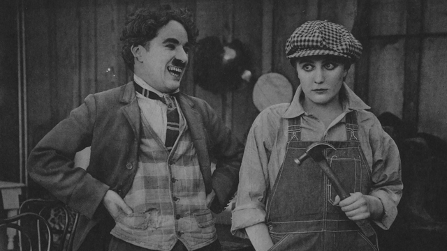 The Charlie Chaplin shorts continue with Behind the Screen.
